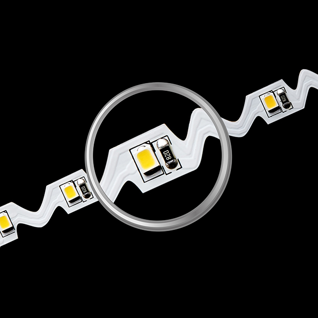 SMD2835 60 LEDs 10,8 W Zickzack 16,5 Fuß LED-Streifenlicht