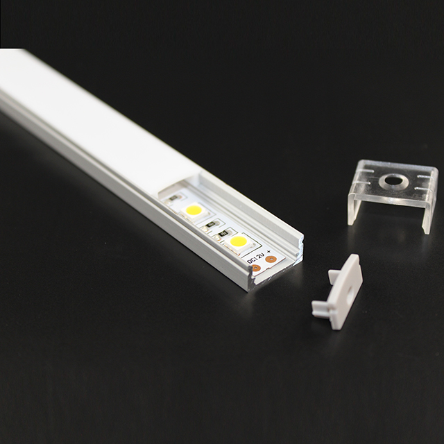 B17,1 mm * H8,5 mm (Innenbreite 12,2 mm) LED-Aluminiumprofil ohne Flügel