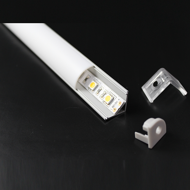 B16 mm * H16 mm (Innenbreite 10 mm) LED-Aluminiumprofil in Dreiecksform