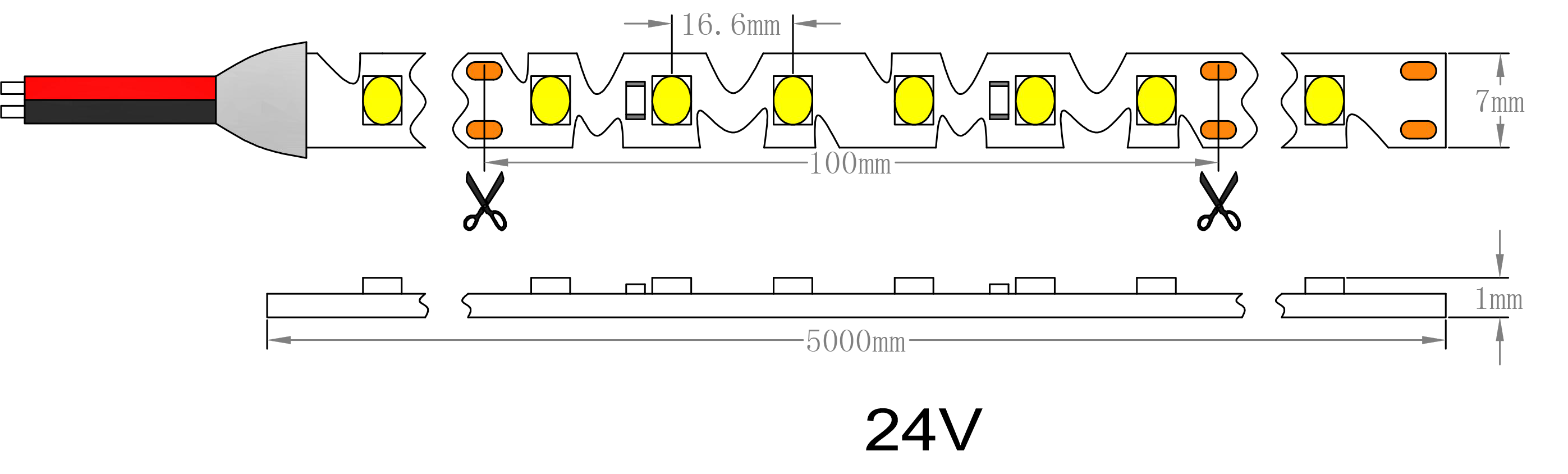 Zickzack-LED-Streifenlicht